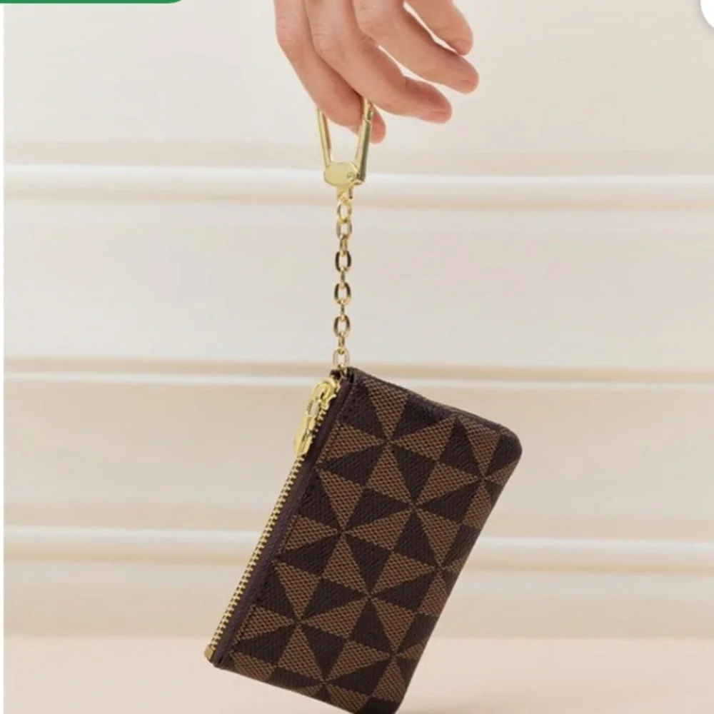 Mini Card Case with Key Holder Coin Purse & Hanging Bag Easy Organization NEW - Picture 2 of 3